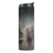 Wolfhound Dog in Schneehocht Thermosbecher (Nach links gedreht)