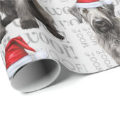 Wolfhound dog Santa Christmas for Dog Lovers Geschenkpapier (Rolleneckpunkt)