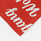 Wolfhound Dog with Name Patterned Christmas Fleecedecke (Ecke)