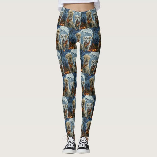 Wolfhound Halloween Spooky Leggings (Vorderseite)