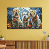 Wolfhound Halloween Spooky Leinwanddruck (Insitu (Wohnzimmer))