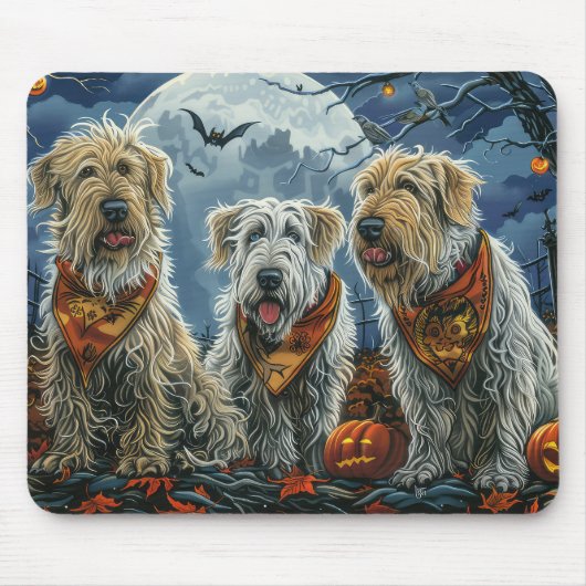 Wolfhound Halloween Spooky Mousepad (Vorne)