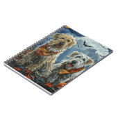 Wolfhound Halloween Spooky Notizblock (Linke Seite)