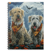 Wolfhound Halloween Spooky Notizblock (Vorderseite)