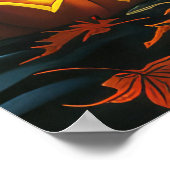 Wolfhound Halloween Spooky Poster (Ecke)