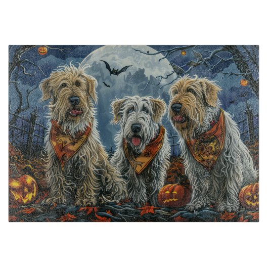Wolfhound Halloween Spooky Schneidebrett (Vorderseite)