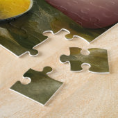 Wolfhound Hund mit Ostereiern Urlaub Puzzle (Seite)