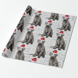 Wolfhound-Hund Weihnachtsmann Weihnachten für Hund Geschenkpapier