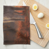 Wolfhound im Herbst Leaves Fall Inspiriert Geschirrtuch (Viertel Falte)