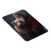 Wolfhound mit dem Weihnachtsmann Weihnachten Magnet (Rechte Seite)