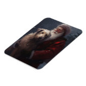 Wolfhound mit dem Weihnachtsmann Weihnachten Magnet (Linke Seite)