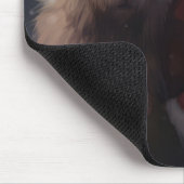 Wolfhound mit dem Weihnachtsmann Weihnachten Mousepad (Ecke)