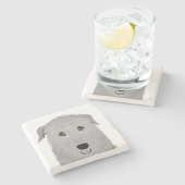 Wolfhound Stone Untersetzer (Seitenansicht)