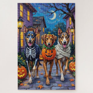 Wolfhound-Süßigkeiten-Sammeln Halloween-Kostüme Puzzle