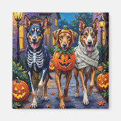 Wolfhound-Trick-oder-Treating Halloween-Kostüme Magnet (Vorne)