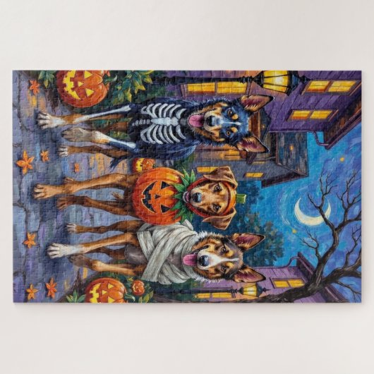 Wolfhound-Trick-oder-Treating Halloween-Kostüme Puzzle (Horizontal)