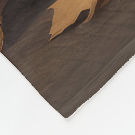 Wolfhound Welpe Herbst Delight Pumpkin Fleecedecke (Ecke)