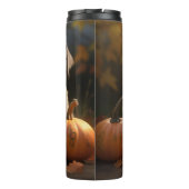 Wolfhound Welpe Herbst Delight Pumpkin Thermosbecher (Rückseite)
