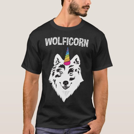 Wolficorn Unicorn für Party T-Shirt (Vorderseite)
