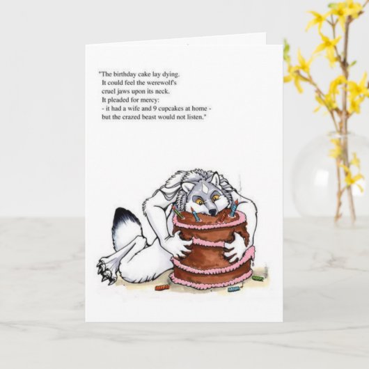 Wolfie Karte (Gelbe Blume)