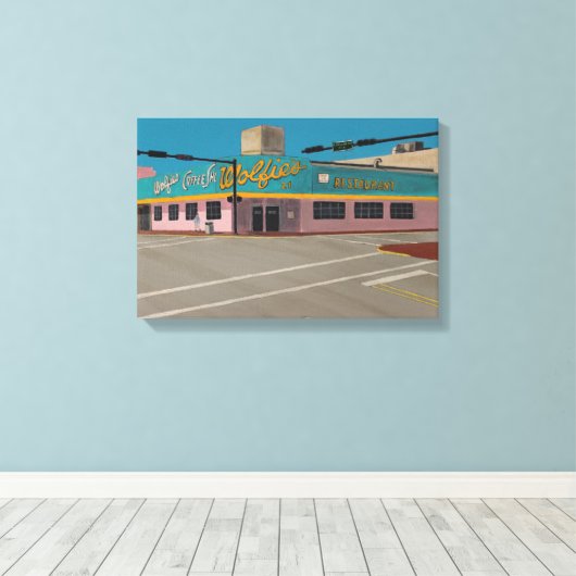 Wolfie's Coffeeshop Leinwanddruck (Insitu (Holzboden))