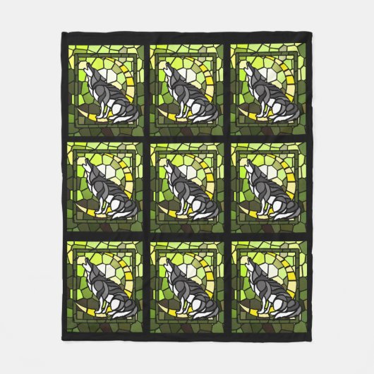 Wolfin House Mascot Fleece Blanket (Vorderseite)