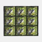 Wolfin House Mascot Fleece Blanket (Vorderseite (Horizontal))