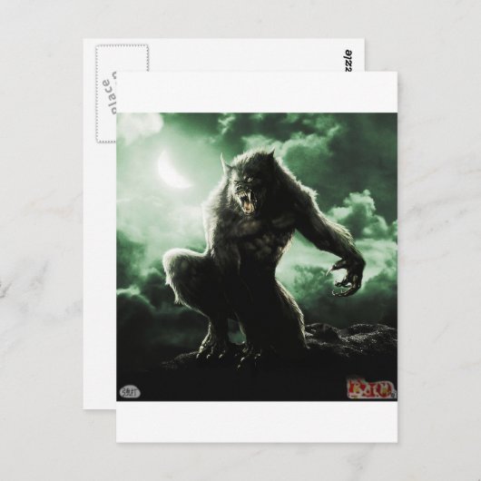 Wolfje ;) postkarte (Vorne/Hinten)