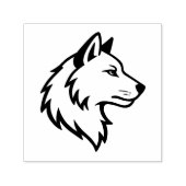 Wolfkopf im Profil Permastempel (Design)