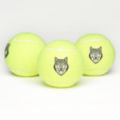 Wolfkopf von vorne tennisbälle (Multi)