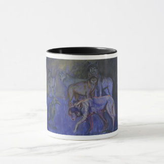 Wolfkunst-Tasse Tasse