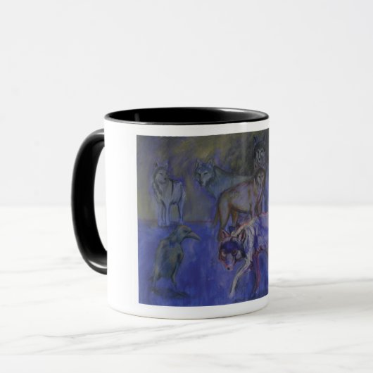 Wolfkunst-Tasse Tasse (Vorderseite Links)