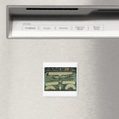 Wölfli 'Petrol' Fine Art Magnet (In Situ (Geschirrspüler))
