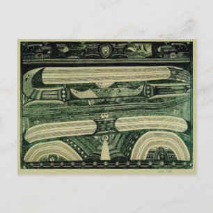 Wölfli 'Petrol' Fine Art Postkarte