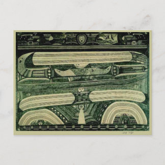 Wölfli 'Petrol' Fine Art Postkarte