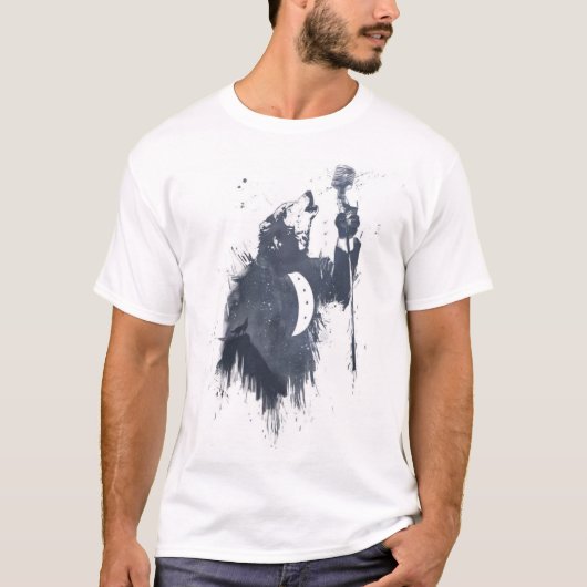 Wolflied (blau) T-Shirt (Vorderseite)