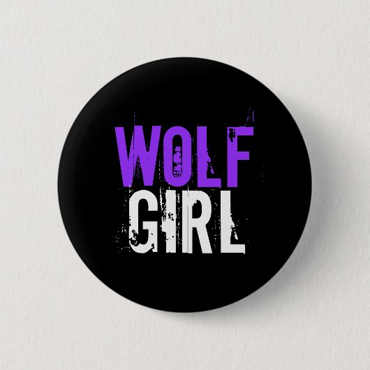 Wolfmädchen Button (Vorderseite)