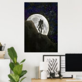 Wolfman Full Moon Poster (Heimbüro)