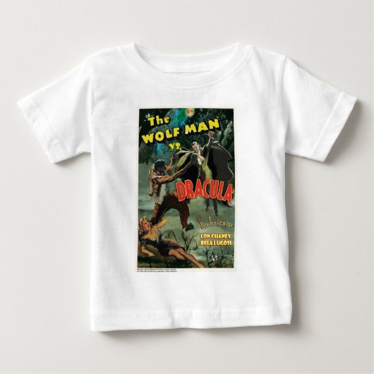 WOLFMAN GEGEN DRACULA durch Philip J. Riley Baby T-shirt (Vorderseite)