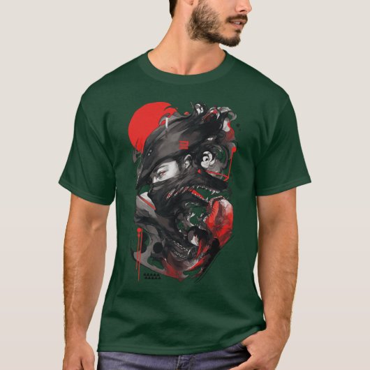 Wolfman Vaporwave Streetwear Urban Premium funny r T-Shirt (Vorderseite)