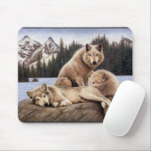 WolfMausunterlage Mousepad (Mit Mouse)