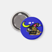 Wolfmond Freude Magnet (Vorderseite/Rückseite)