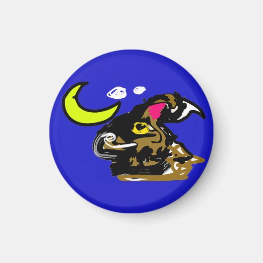 Wolfmond Freude Magnet (Vorne)