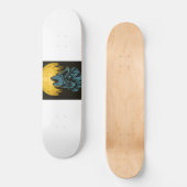 Wolfmond Skateboard (Vorderseite)