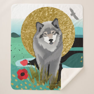 WOLFMOON AURA Sherpa Blanket -3 GRÖSSEN Sherpadecke