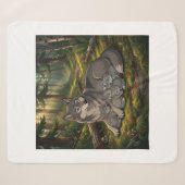 Wolfmutter und Welpen Sherpadecke (Vorderseite (Horizontal))