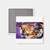 Wolfnacht Allein Magnet (Vorderseite/Rückseite)
