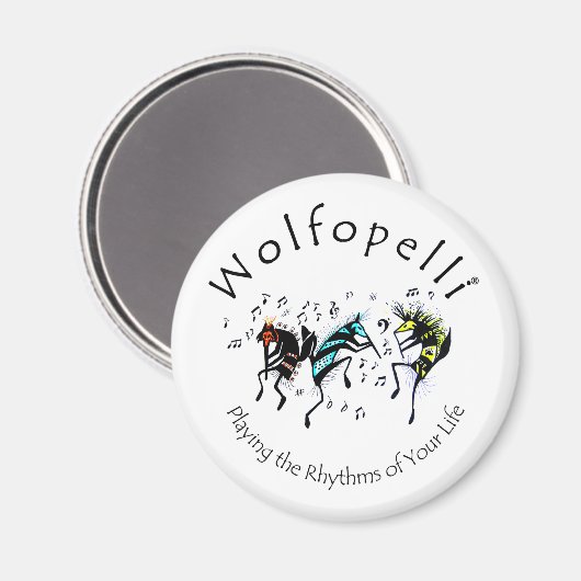 Wolfopelli 10 magnet (Vorderseite/Rückseite)