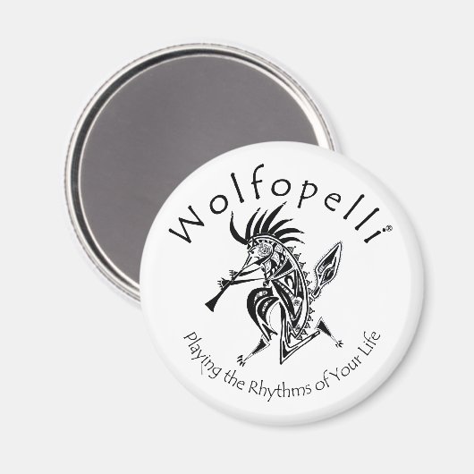 Wolfopelli 4 magnet (Vorderseite/Rückseite)
