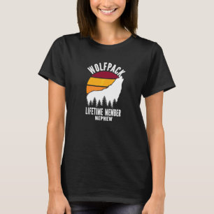 Wolfpack Lebenslanges Mitglied Neffe Wolf Familie  T-Shirt